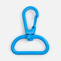 Застежка-карабин Snap Hook, L, голубая с нанесением логотипа