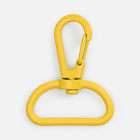 Застежка-карабин Snap Hook, L, желтая с нанесением логотипа