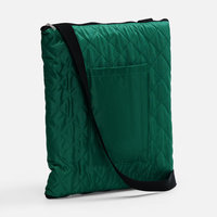 Плед для пикника Soft & Dry, зеленый с нанесением логотипа