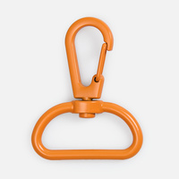 Застежка-карабин Snap Hook, L, оранжевая с нанесением логотипа