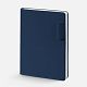 Ежедневник Tact, недатированный, синий с нанесением логотипа