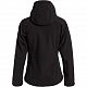 Куртка женская Hooded Softshell черная с нанесением логотипа