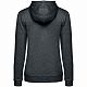 Толстовка с капюшоном женская Hoodie, серый меланж (антрацит) с нанесением логотипа