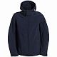 Куртка мужская Hooded Softshell темно-синяя с нанесением логотипа