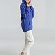 Толстовка с капюшоном унисекс Hoodie, ярко-синий меланж с нанесением логотипа