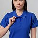Рубашка поло женская Virma Stretch Lady, ярко-синяя с нанесением логотипа