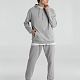Толстовка с капюшоном унисекс Hoodie, серый меланж с нанесением логотипа