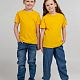 Футболка детская Regent Kids 150, желтая с нанесением логотипа