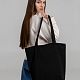 Сумка для покупок на молнии Shopaholic Zip, черная с нанесением логотипа