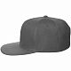 Бейсболка Snapback с прямым козырьком, серая с нанесением логотипа