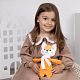 Мягкая игрушка Beastie Toys, лисенок с белым шарфом с нанесением логотипа