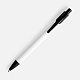 Ручка шариковая Undertone Black Soft Touch, белая с нанесением логотипа