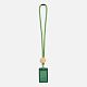 Шнурок для бейджа Tube Wood, зеленый с нанесением логотипа