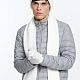 Перчатки Urban Flow, молочно-белые с нанесением логотипа