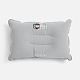 Надувная подушка Pillowish, серая с нанесением логотипа