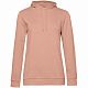 Толстовка с капюшоном женская Hoodie, бежевая (nude) с нанесением логотипа
