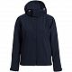 Куртка женская Hooded Softshell темно-синяя с нанесением логотипа