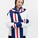 Шарф Winwear, темно-синий (кобальт) с нанесением логотипа