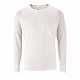 Футболка с длинным рукавом Sporty LSL Men, белая с нанесением логотипа