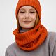Снуд ComFleece, темно-оранжевый (кирпичный) с нанесением логотипа