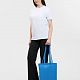 Холщовая сумка Basic 105, ярко-синяя с нанесением логотипа