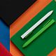 Ручка шариковая Swiper SQ Soft Touch, зеленая с нанесением логотипа