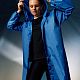 Дождевик унисекс Rainman, ярко-синий с нанесением логотипа