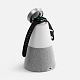 Bluetooth-колонка с беспроводной зарядкой и подсветкой Cone Sonance, серая с нанесением логотипа