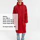 Дождевик RainDrop, красный с нанесением логотипа