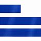 Лента сатиновая Satin 20 M, синяя, 70 см с нанесением логотипа