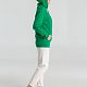 Толстовка с капюшоном унисекс Hoodie, зеленая с нанесением логотипа
