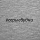 Футболка женская «Серые будни», серый меланж с нанесением логотипа