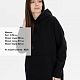 Худи оверсайз унисекс Snuggie, черное с нанесением логотипа