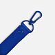 Застежка-карабин Snap Hook, M, синяя с нанесением логотипа