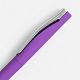 Ручка шариковая Pin Soft Touch, фиолетовая с нанесением логотипа