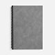 Ежедневник Notera Maxi, недатированный, серый с нанесением логотипа