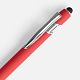 Ручка шариковая Pointer Soft Touch со стилусом, красная с нанесением логотипа