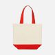 Холщовая сумка Shopaholic, красная с нанесением логотипа