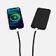 Кабель-ланьярд energyFlex Pro, черный с нанесением логотипа