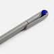 Ручка шариковая Prodir DS1 TMM Dot, серая с синим с нанесением логотипа