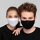 Маска для лица, черная с нанесением логотипа