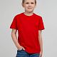 Футболка детская Regent Kids 150, красная с нанесением логотипа