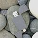 Флешка Pebble Universal, USB 3.0, серая, 64 Гб с нанесением логотипа