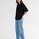 Футболка Oversize Premium 210, черная с нанесением логотипа
