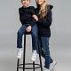 Худи детское Kirenga Kids 2.0, темно-синее с нанесением логотипа