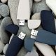 Флешка Pebble Universal, USB 3.0, серо-синяя, 32 Гб с нанесением логотипа