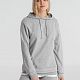 Толстовка с капюшоном унисекс Hoodie, серый меланж с нанесением логотипа