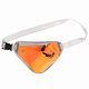 Сумка поясная с отделением для бутылки Waterun, оранжевая с нанесением логотипа