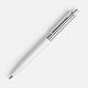 Ручка шариковая Senator Point Metal, ver.2, белая с нанесением логотипа