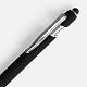 Ручка шариковая Pointer Soft Touch со стилусом, черная с нанесением логотипа